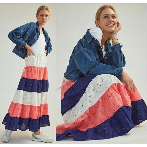 Hutch Dresses & Skirts - Hutch Anthropologie Eyelet Maxi Skirt NWT